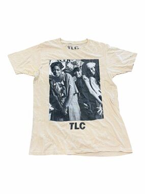 TLC Cream Band Member Cotton Logo Short Sleeve Tee M